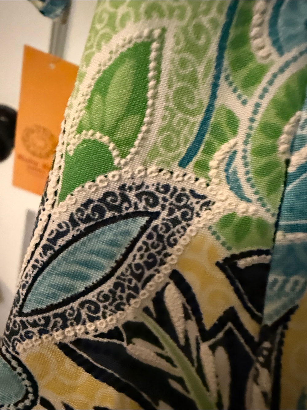 Ruby Rd. Yellow Blue Green Floral Shift Dress - Picture 7 of 7